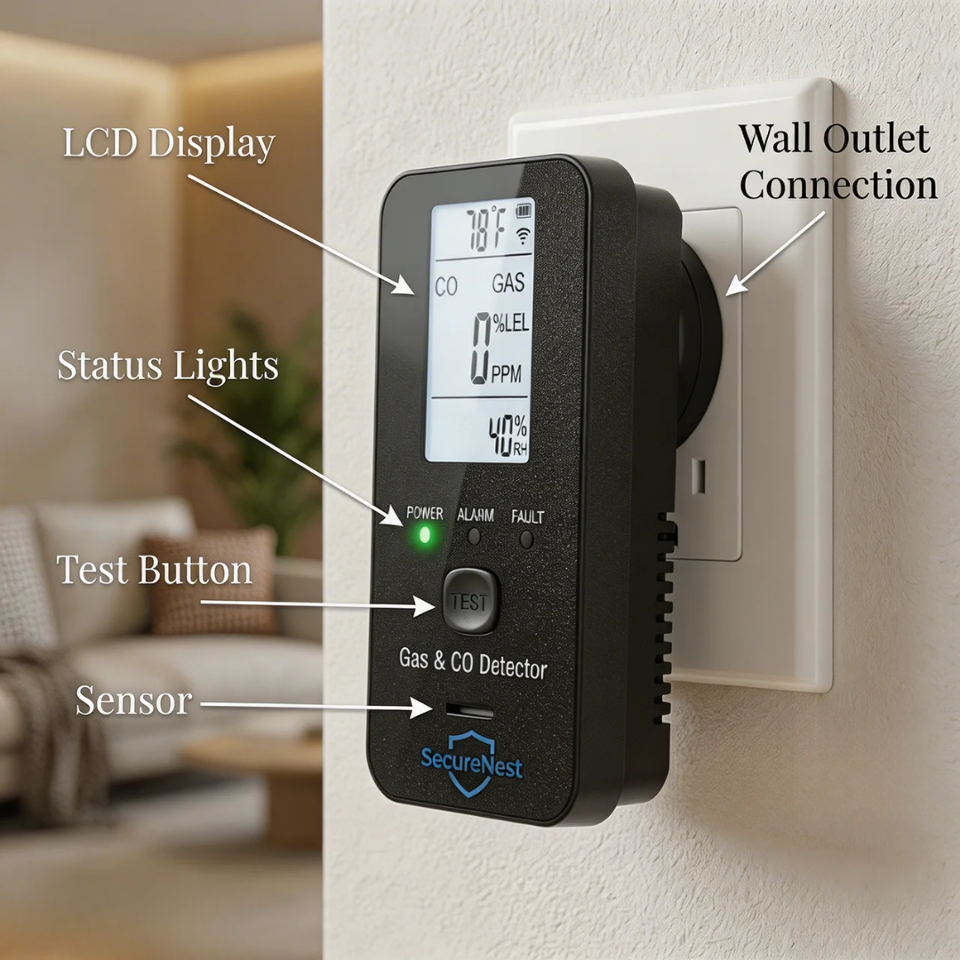 SecureNest™ 4 in 1 CO Detector